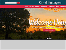 Tablet Screenshot of cityofhuntington.org